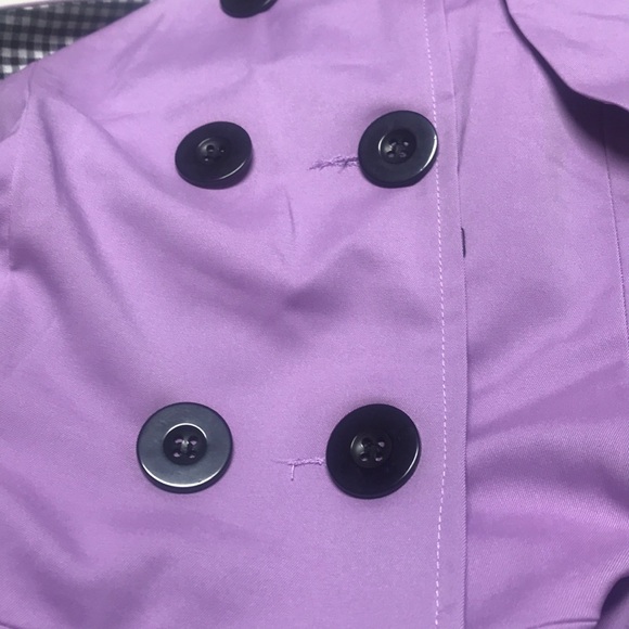 England Double Button Lapel Women’s Trench Coats - Picture 8 of 8